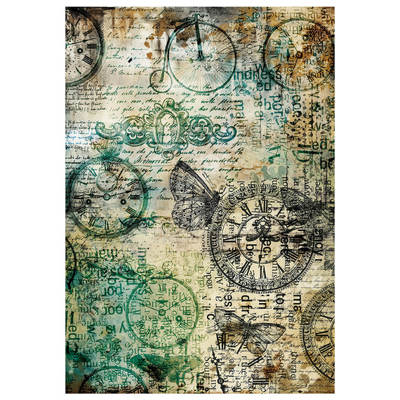 Reispapier Set Decoupage Bastelpapier A4 - Ciao Bella - Time Capsule