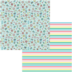 MME 30x30cm doppelseitig Scrapbooking Design Papier, Good Vibes Rad