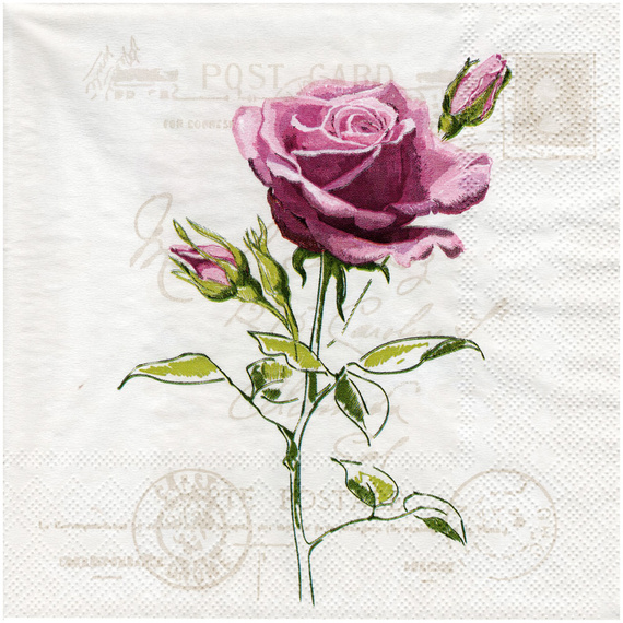 VINTAGE SERVIETTEN 10 Stück Motivservietten Decoupage Napkin 33x33cm