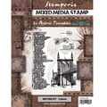 STAMPERIA Gummi Stempeln Stempelgummi Set Motivstempel,  Aviator New York city