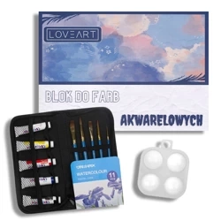 Loveart Reiseset zum Malen mit Aquarellfarben