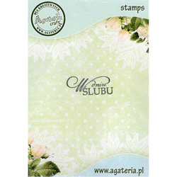 AGATERIA - Transparent Stempel Motivstempel Clear Stamp W Dniu Ślubu 5 - Untertitel PL
