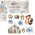 ALCHEMY OF ART Set 20x20cm Scrapbooking Papier,  In shades of blue