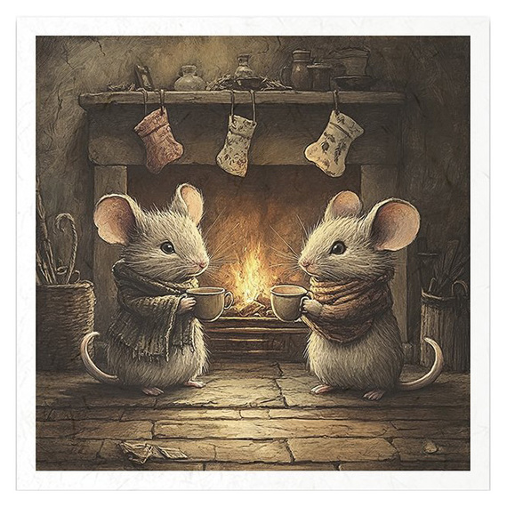 Reispapier-Set - Mäuse, Festzeit, Weihnachten - RSM189 - Itd Collection