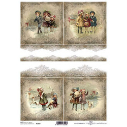 ITD Reispapier Decoupage Bastelpapier Softpapier Serviettentechnik, Kinder R1309