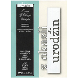 MEMORY BOX Stanzform Präge Stanzschablone Scrapbooking, Z Okazji Urodzin 98910