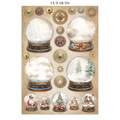 Set aus Junk Journal-Papieren, Aufklebern und Elementen - Gear Up For Christmas - Stamperia 