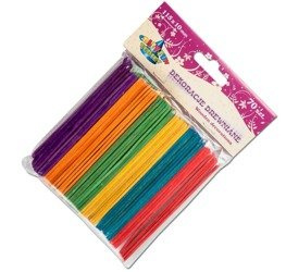 Bunte Eisstiele aus Holz - 70 Stk.