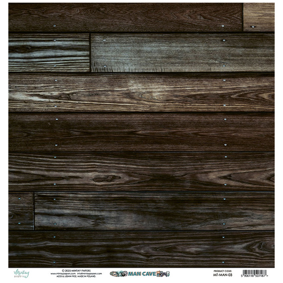 Scrapbooking Papier 30x30 - Mintay - Man Cave 03