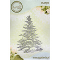 AGATERIA - Transparent Stempel Motivstempel Clear Stamp- Christmas tree, großer Weihnachtsbaum