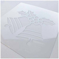 ITD Mixed Media Schablone STENCIL für Decoupage Scrapbooking 16x16, ST0085 Glocken Stechpalme
