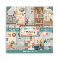 Scrapbooking Papier Set 20x20 -  Family - Stamperia