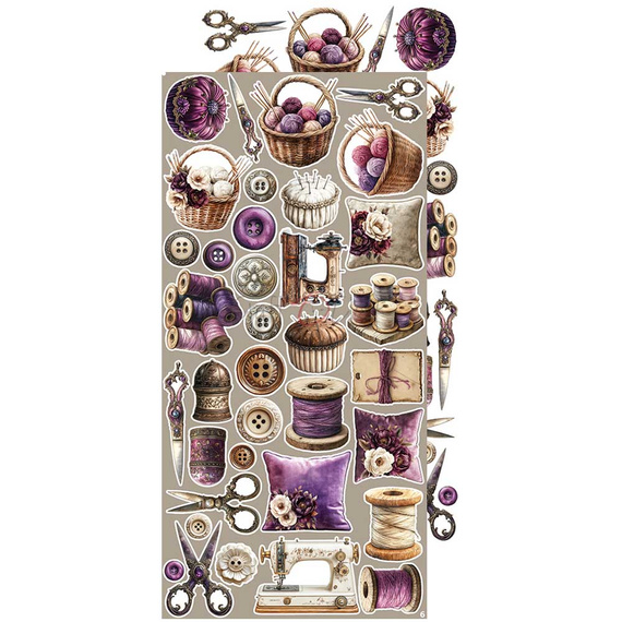 Scrapbooking-Zubehör-Set - Craft o'clock - Plum & Caramel - MIX