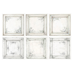 Reispapier-Set-Bastelpapier - ITD - RSM171 Dekorative Rahmen, vintage, shabby chic
