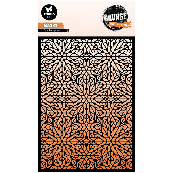 STUDIOLIGHT Mixed Media Schablone STENCIL für Decoupage Scrapbooking - Snow background
