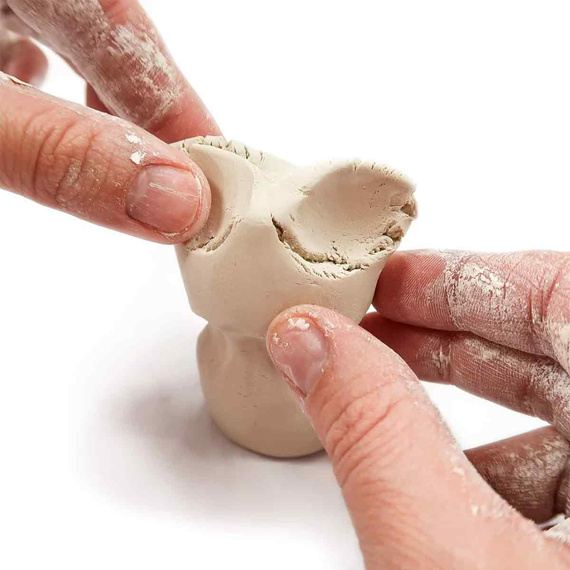 Kreativset mit selbsthärtender Knete - Teddybär und Tiere - Farben, Werkzeuge, Pinsel