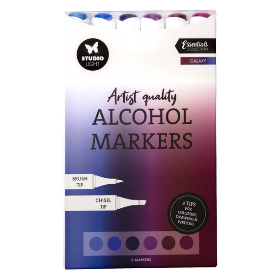 Alkoholmarker Doppelstift Set Galaxy Essentials Nr. 45 - Studio Light - 6 Stück