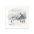 Scrapbooking-Bastelpapier-Set reisfelder - ITD - RSM131 spielt im Schnee