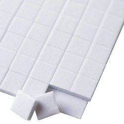 3D Schaumstoff-Klebepads 5 x 5 mm - 2 mm - 400 Stück für Scrapbooking & Basteln