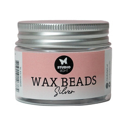 Wachsperlen Wax beads Silver - Studio Light - Wachs-Set