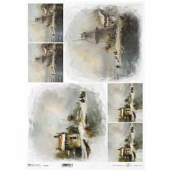 Reispapier für Decoupage A3 ITD-1105L vintage Ansichten