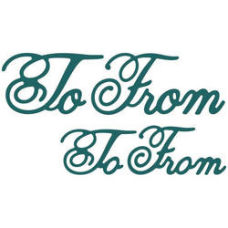 CHEERY LYNN Stanzform Präge Stanzschablone Cutting Die - To From