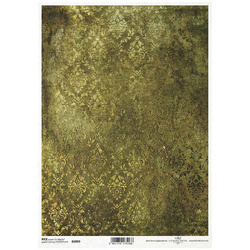 ITD Reispapier Decoupage Bastelpapier, Tapetenmotiv Damast R2099