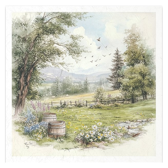 Reispapier-Set-Bastelpapier - ITD - RSM157 Osterhasen