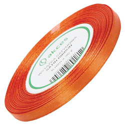 Satinband 6 mm - Ziegel - 32 lfm