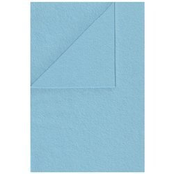 100% Wolle Filz WOLLFILZ Bastelfilz Dekofilz 20x30cm/1,5 mm/450g, 5638 hell blau