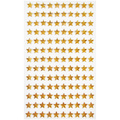 Selbstklebende Kristalle Gold Sterne 8mm