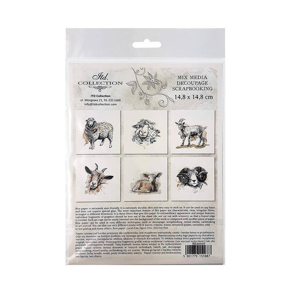 ITD - Reispapier-Set - ITD - RSM002 - Hühner, Gänse