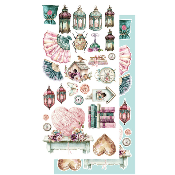 ALCHEMY OF ART Set 15x30cm Scrapbooking Papier, Dreamy Dreams