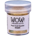 WOW! Embossingpulver mit Glitzer Embossingpuder Einbrennpulver 15ml, Pearl Gold Sparkle WS06R