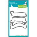 Stanzform Präge Stanzschablone Cutting Die - Lawn Fawn - Bannerific - Bänder