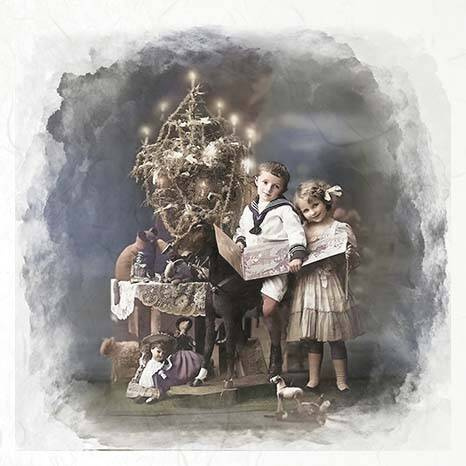 Reispapier-Set - ITD RSM085 vintage Weihnachten