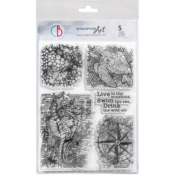 Acrylstempel 15x21 - Ciao Bella - Mechanical Marine