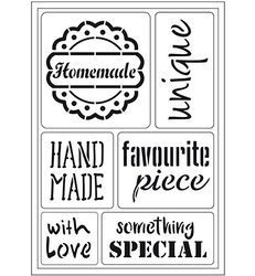 Handgefertigte Maske/Schablone