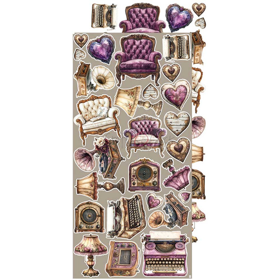 Scrapbooking-Zubehör-Set  - Craft o'clock -  Plum & Caramel - Plum