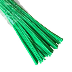 Hellgrün Chenilledrähte für Bastelarbeiten – 30 cm, flexibel und weich - ca. 50 Stk.