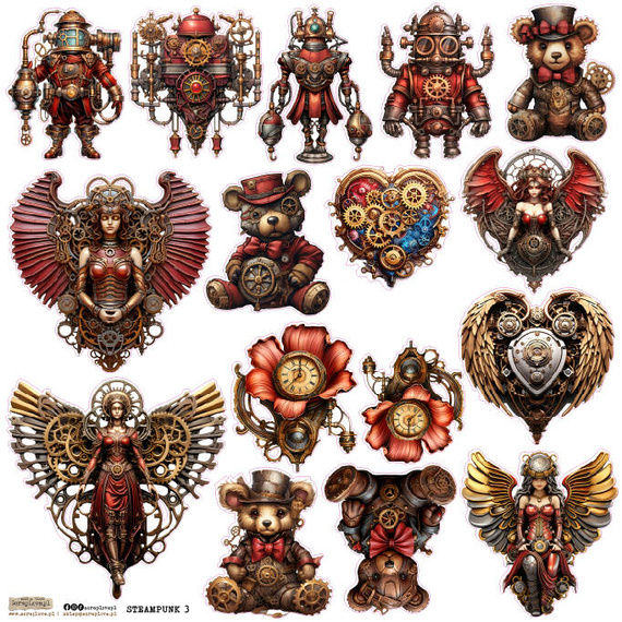 AUFKLEBER - ScrapLove - Steampunk 3