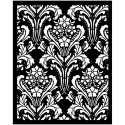 Schablone mix media 3D 20x25cm - Quiet Days Barock-Tapete - Stamperia