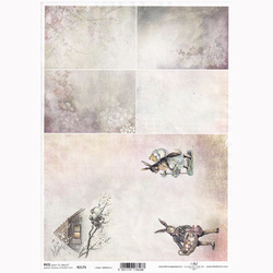ITD Reispapier Decoupage Bastelpapier Softpapier Serviettentechnik, Osterhasen, R2173