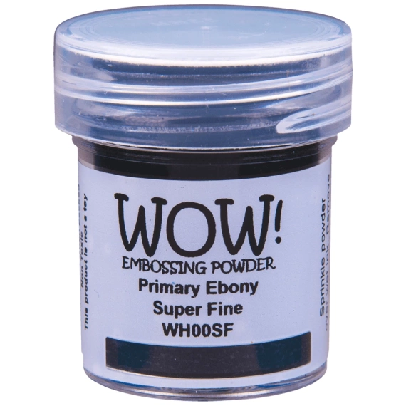 WOW! Embossing powder - Prägepulver - Primary Ebony Super Fine - schwarz