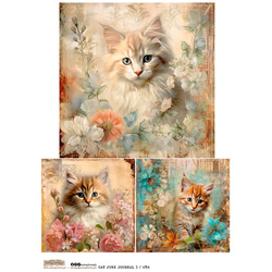 Reispapier Decoupage Bastelpapier A4 - Scraplove - Cat Junk Journal 3