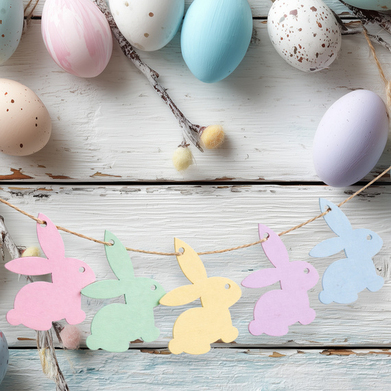 Anhänger aus Holz - Hase - Dekor