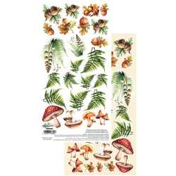 ART ALCHEMY 15x30cm Scrapbooking Papier,  Friends of the Forest