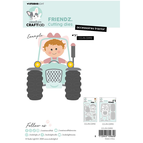 STUDIOLIGHT - Stanzform Präge Stanzschablone Cutting Die - Accessoires Tractor