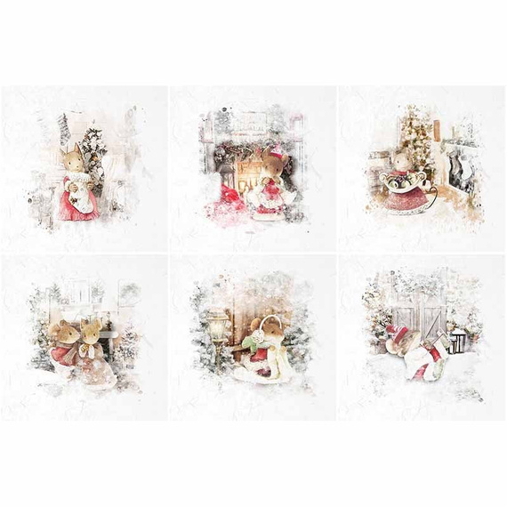 ITD Reispapier Decoupage Bastelpapier, RSM029 Mäuse