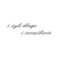 AGATERIA - Transparent Stempel Motivstempel Clear Stamp I żyli długo i szczęśliwie - Untertitel PL
